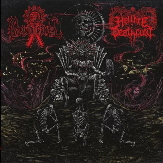 Maquahuitl (USA) / Hellfire Deathcult (USA) – Mictlan Viene Por Ti LP